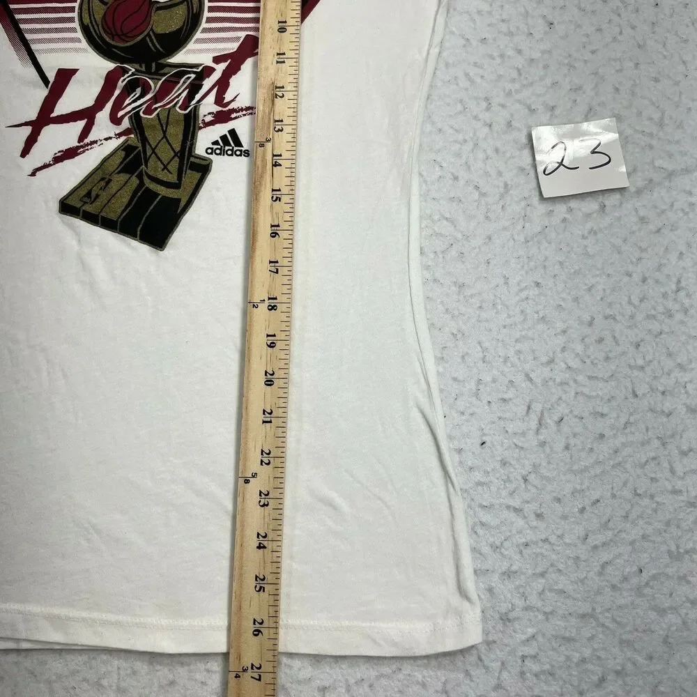 Adidas NBA Miami Heat Women's Medium Slim Fit 2012 Locker Room Champions T Shirt - Picture 12 of 12